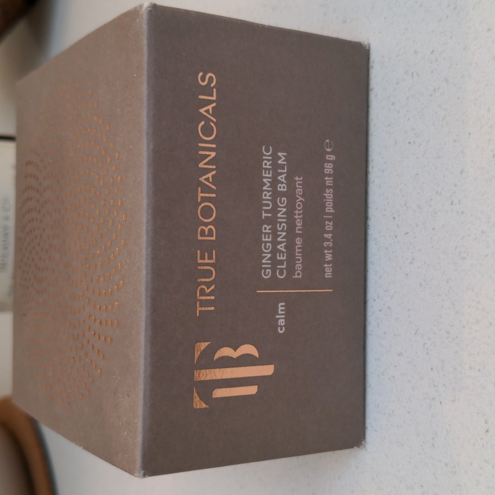 True Botanicals ginger turmeric cleansing balm
